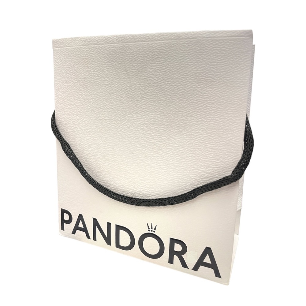 Pandora White Small Shopping Bag Pink Interior